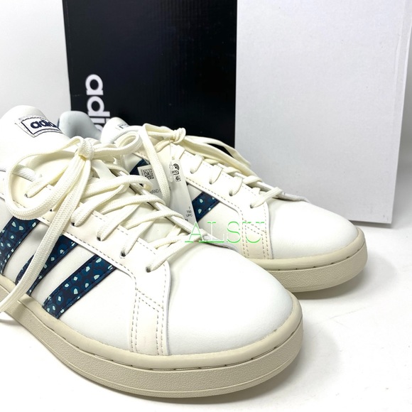 Adidas Grand Court Women’s Sneakers Leather White Size 8.5 - Picture 8 of 9